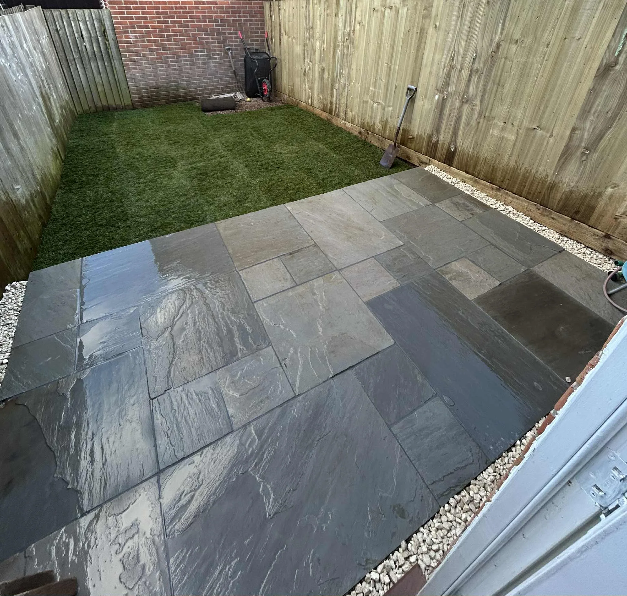 Completed outdoor space